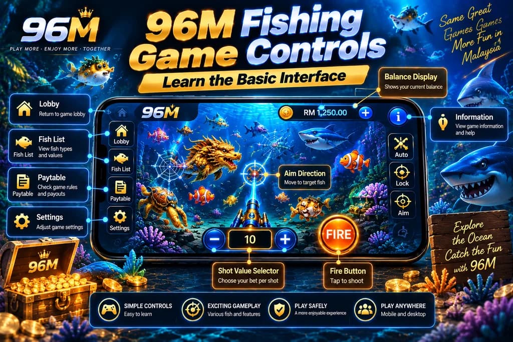 96M Fishing Game Guide – Learn the Basic Controls