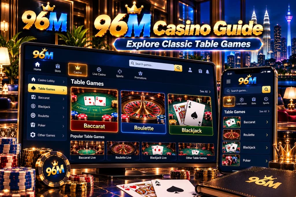 96M Casino Guide – Baccarat, Blackjack, Roulette and More